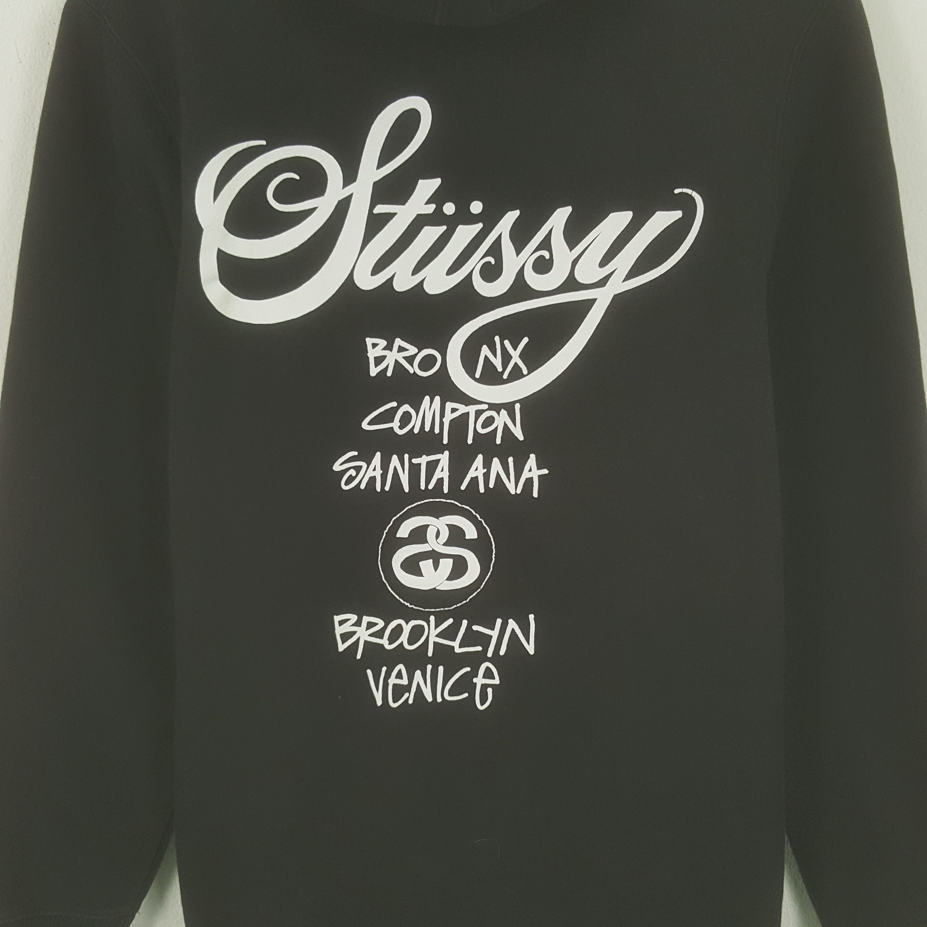 Stussy × Vintage Vintage Stussy Big Logo Sweatshirt Hoodies Size US S / EU 44-46 / 1 - 2 Thumbnail