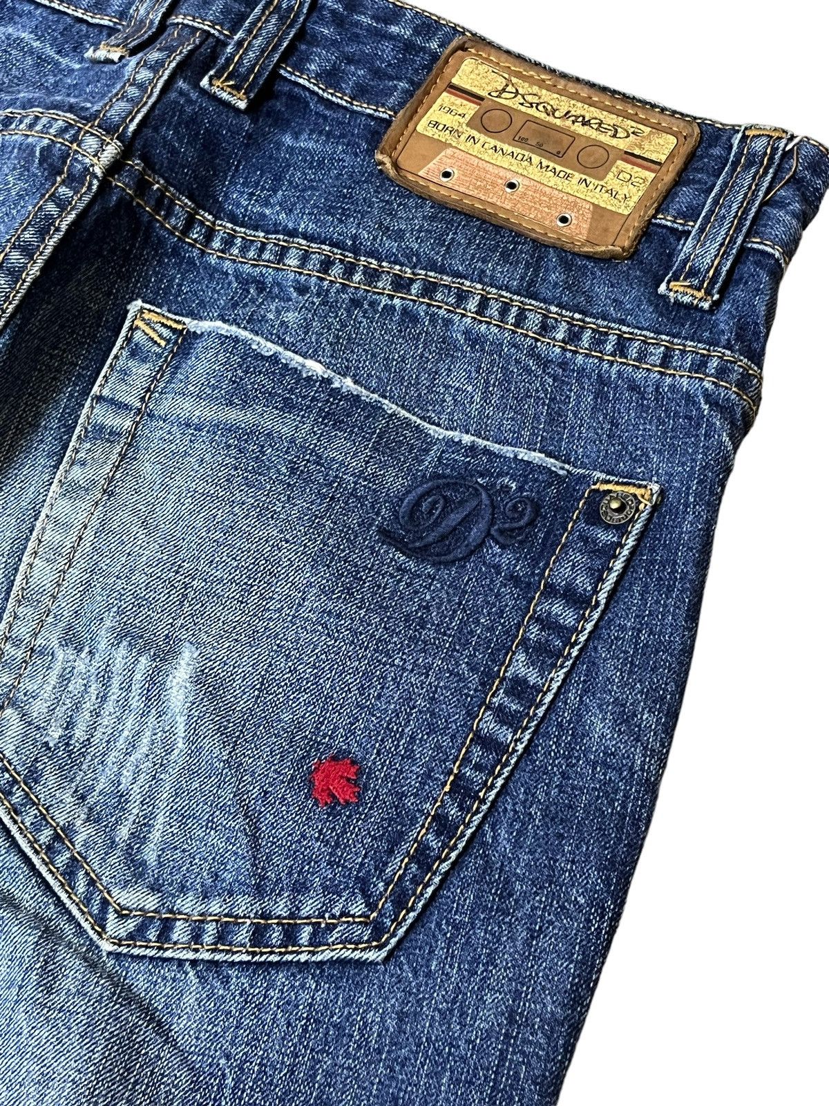 Dsquared2 SICK🔥DSQUARED2 JEAN SLIM FIT DISTRESSED STYLE JEANS Size US 30 / EU 46 - 7 Thumbnail