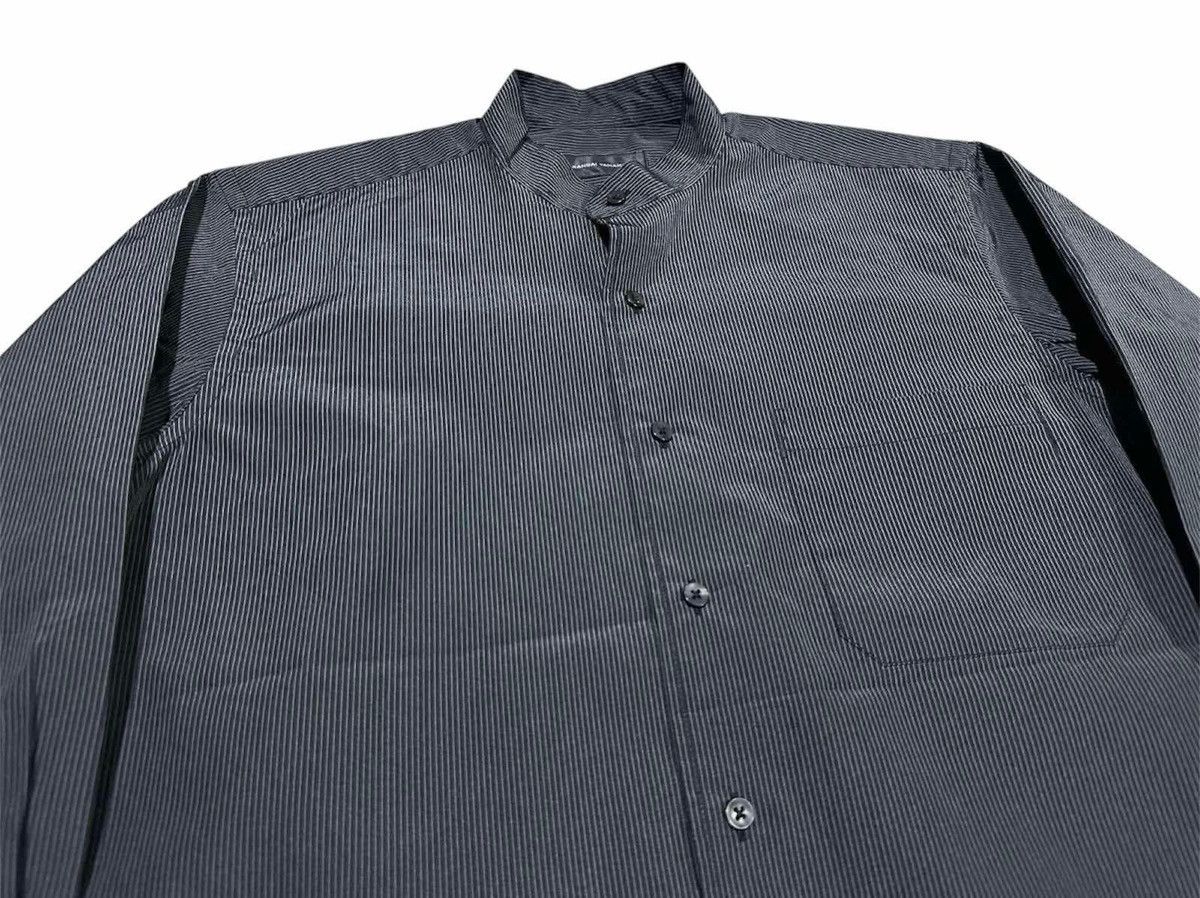 Kansai Yamamoto 🔥Vintage Kansai Yamamoto Black Striped Band Collar Shirt Size US M / EU 48-50 / 2 - 3 Thumbnail