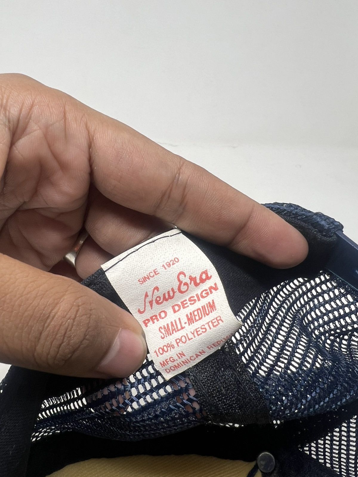Vintage Vintage New Era CH Indigo Trucker Hat Size ONE SIZE - 13 Thumbnail