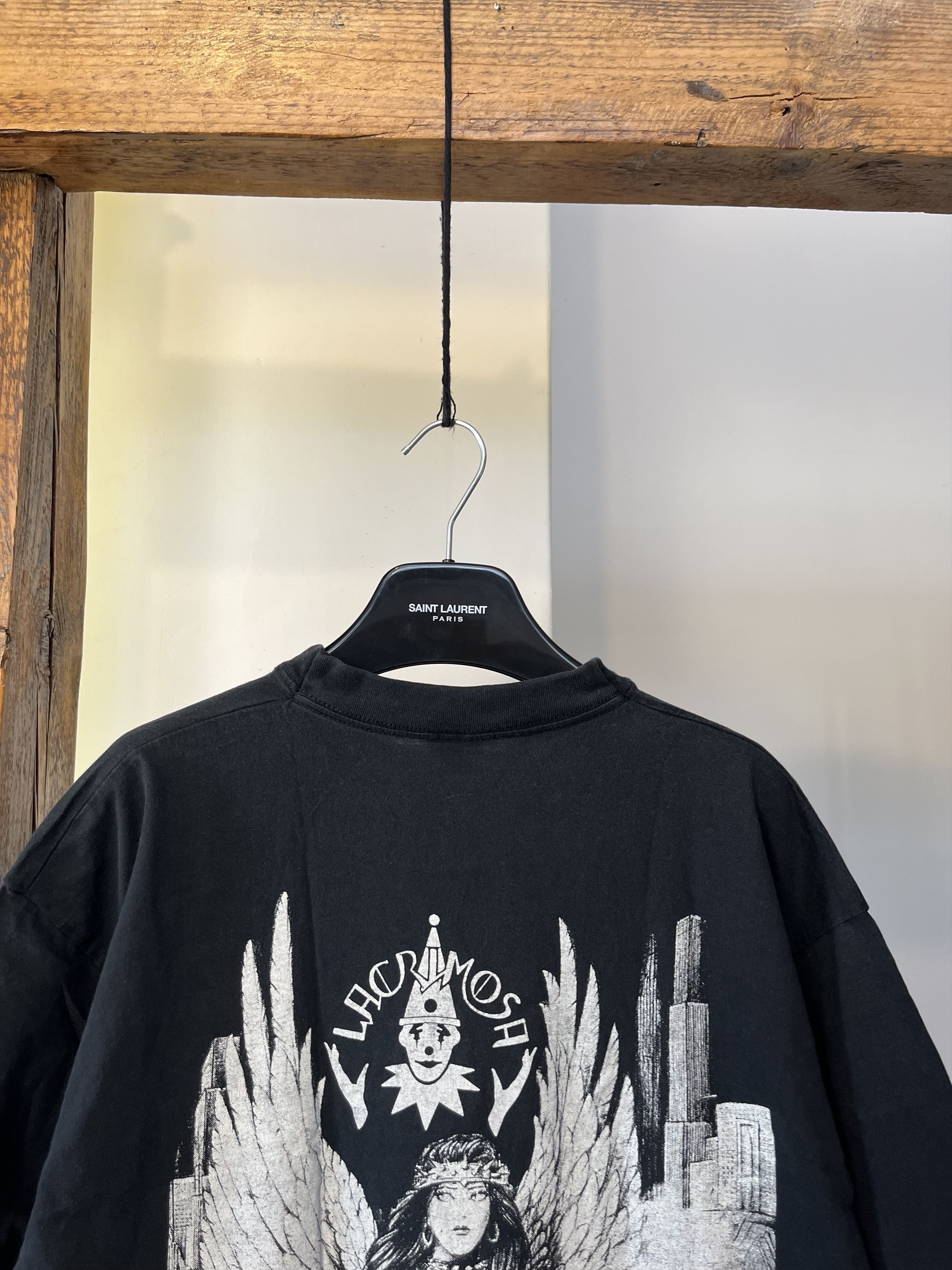 Band Tees × Vintage Lacrimosa 90s Swedish Gothic Metal Band T Shirt Clown Size US L / EU 52-54 / 3 - 5 Thumbnail