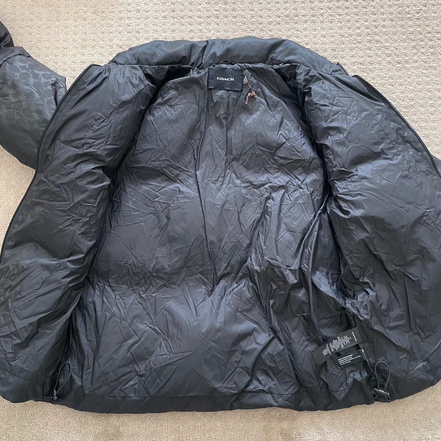 Coach Coach Monogram ColorBlock Puffer Down Jacket Men 2XL Black Designer NWOT Jacket Mens Size US XXL / EU 58 / 5 - 7 Thumbnail