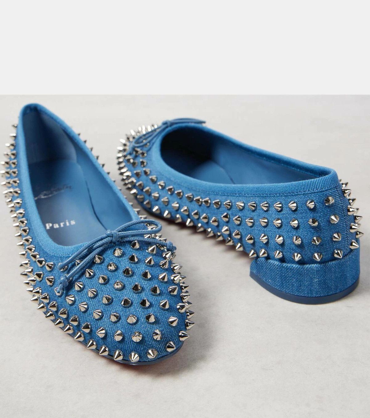 Christian Louboutin o1s1wg110925 Flats in Denim Size US 8 / IT 38 - 6 Thumbnail