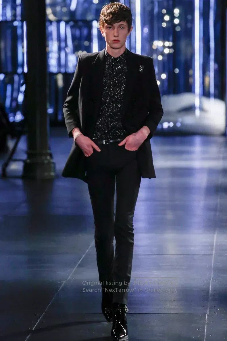Saint Laurent Paris Saint Laurent Paris size 39 Irregular silk starry splatter Size US L / EU 52-54 / 3 - 9 Thumbnail