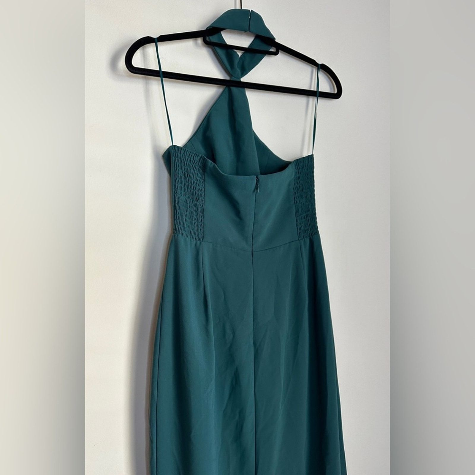 Amanda Uprichard Amanda Uprichard Sz Small Queen Green Crepe Maxi Gown Dress Size S / US 4 / IT 40 - 9 Thumbnail