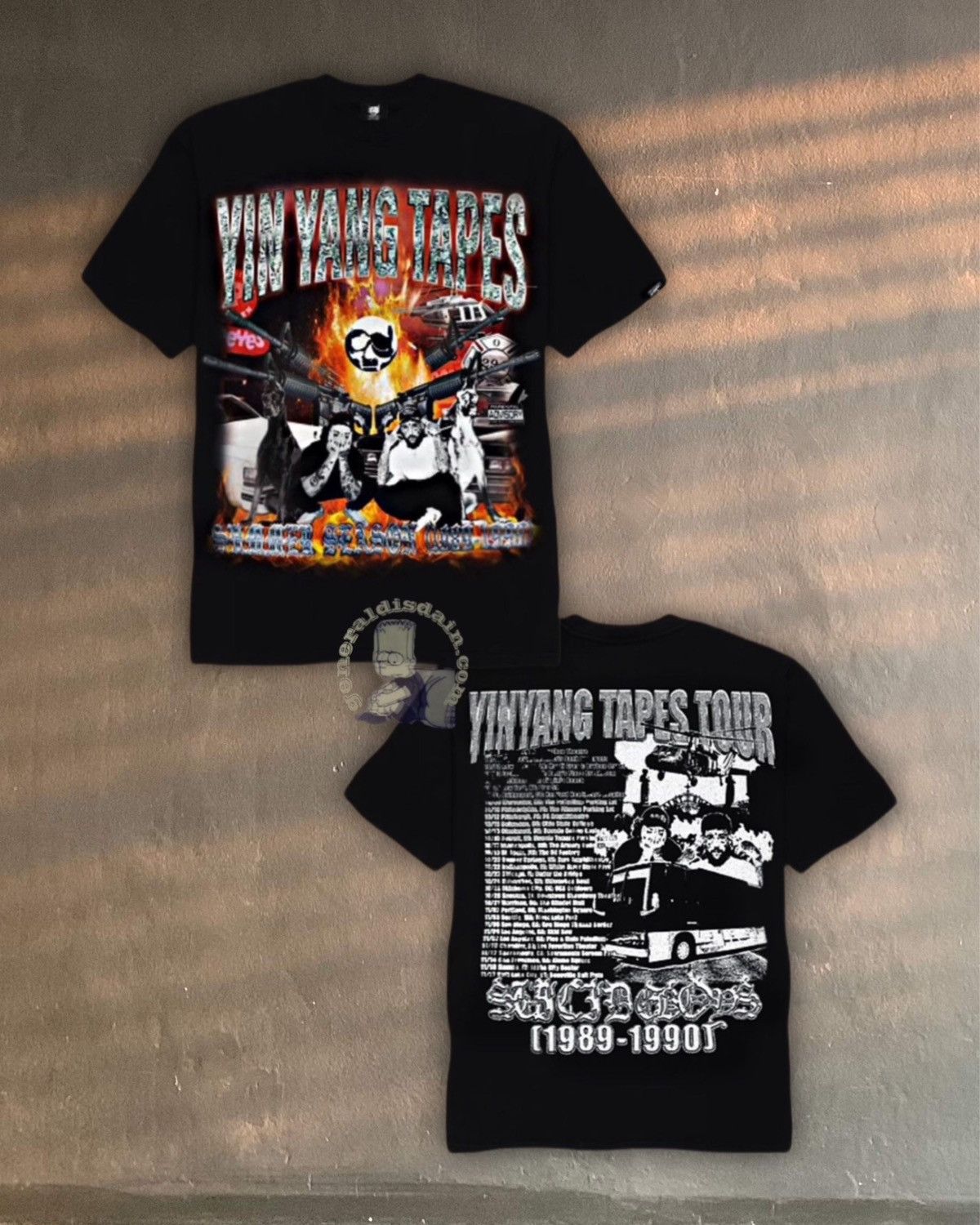 image of $Uicideboy$ X G59 Records Summerseason Mix1.mp3 Tee Black, Men's (Size Small)