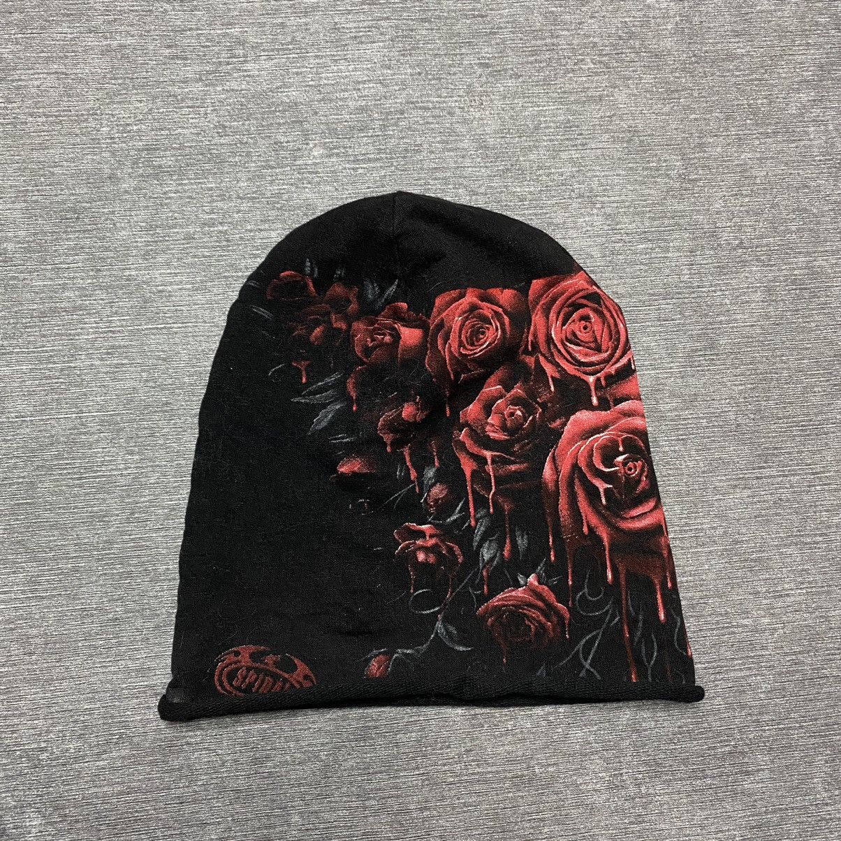 Japanese Brand Tribal hat y2k rose print🌹 Size ONE SIZE - 3 Thumbnail