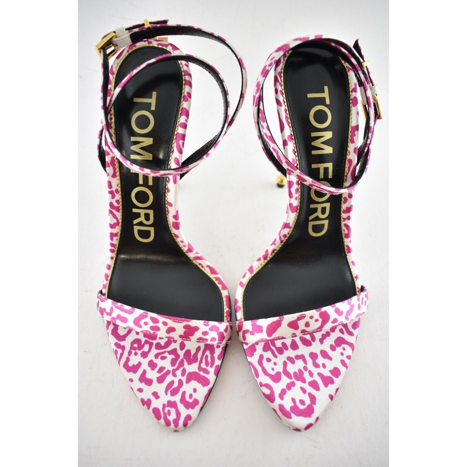 Tom Ford Padlock Animal Print Lock Ankle Strap Sandal Heel Pump 36.5 Size US 6.5 / IT 36.5 - 7 Thumbnail