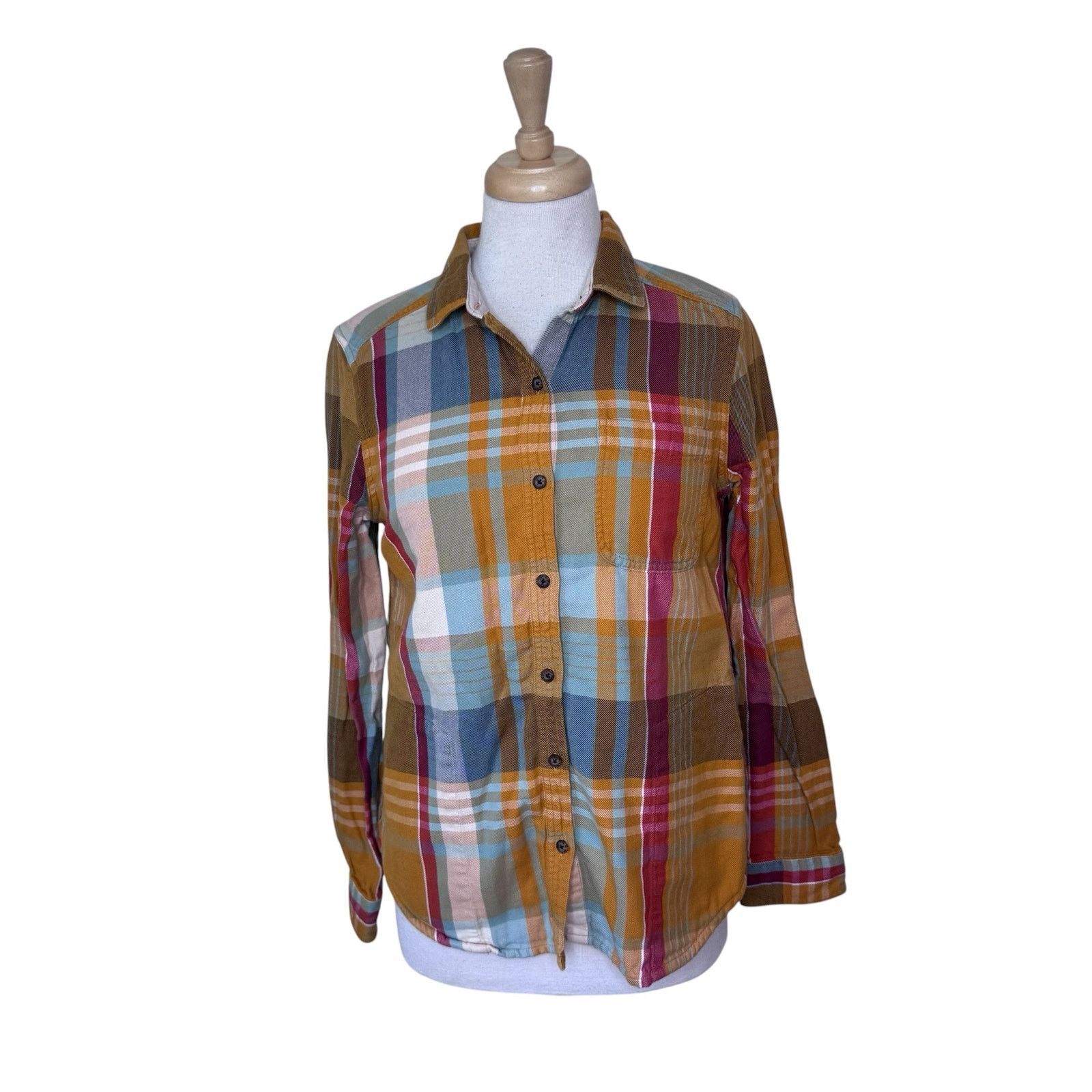 Toad&Co TOAD & CO Tamarac Overshirt Button Up Sunset Size Small Size S / US 4 / IT 40 - 2 Thumbnail