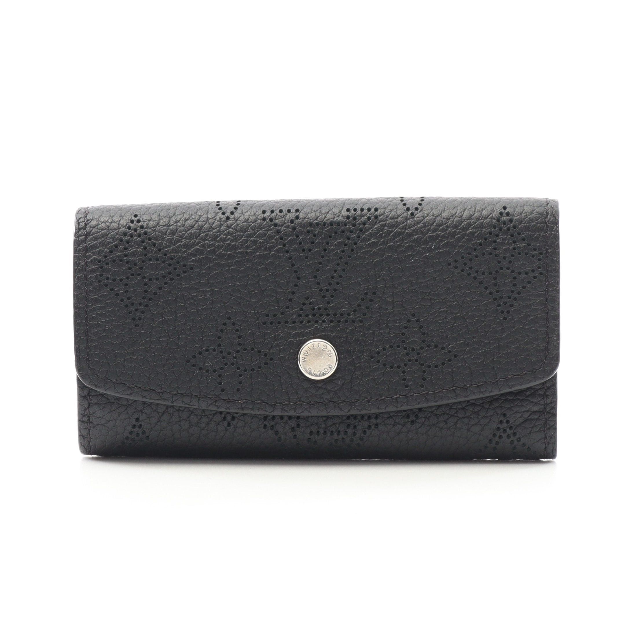Louis Vuitton Louis Vuitton Multicle 4 Monogram Mahina Noir Ring Chain Key Case Leather Black Size ONE SIZE - 1 Thumbnail