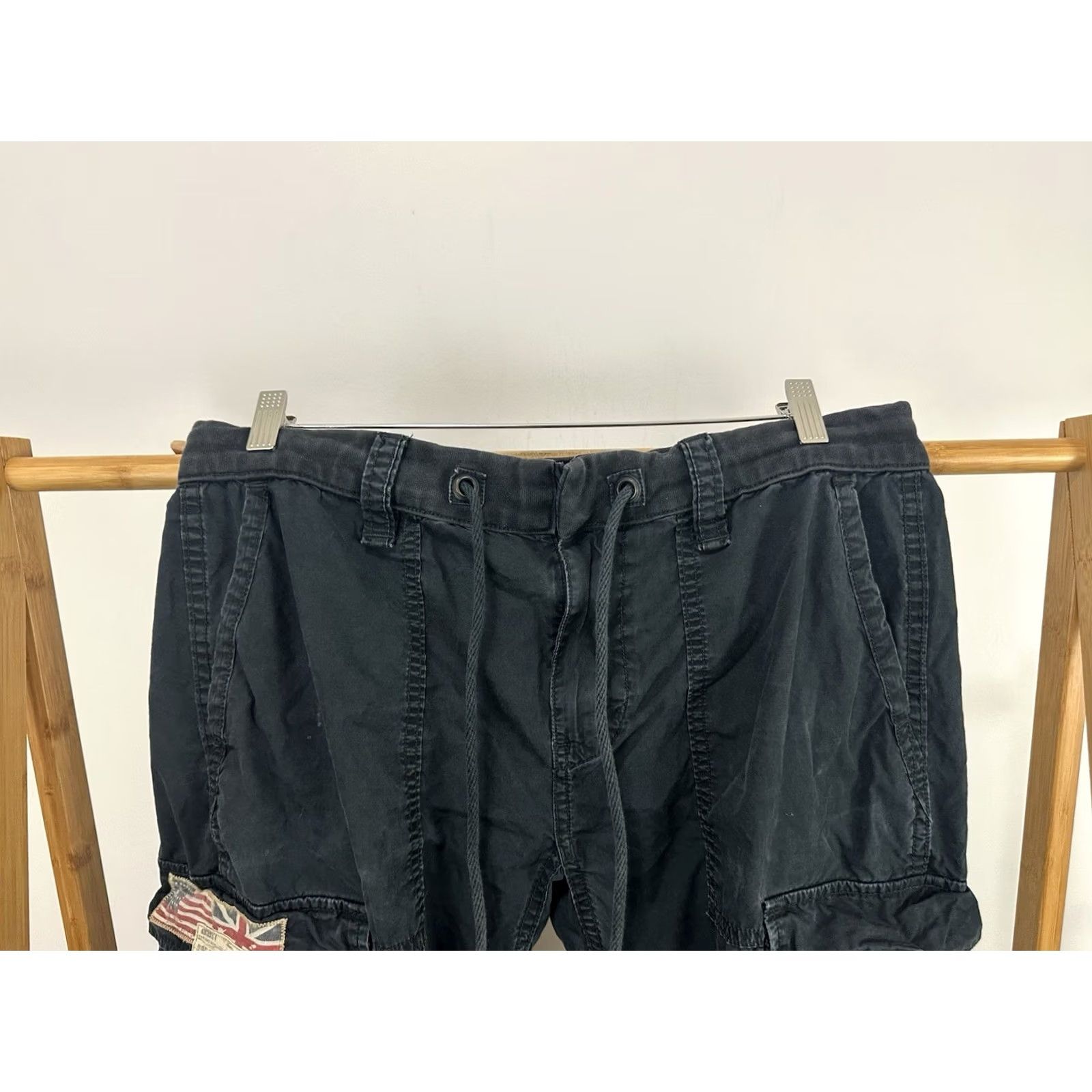 Ralph Lauren VINTAGE Denim & Supply Ralph Lauren Cargo Military Jogger Paratrooper Pants Sz 34/32 Mens Blue Cargo Pants Size US 34 / EU 50 - 5 Thumbnail
