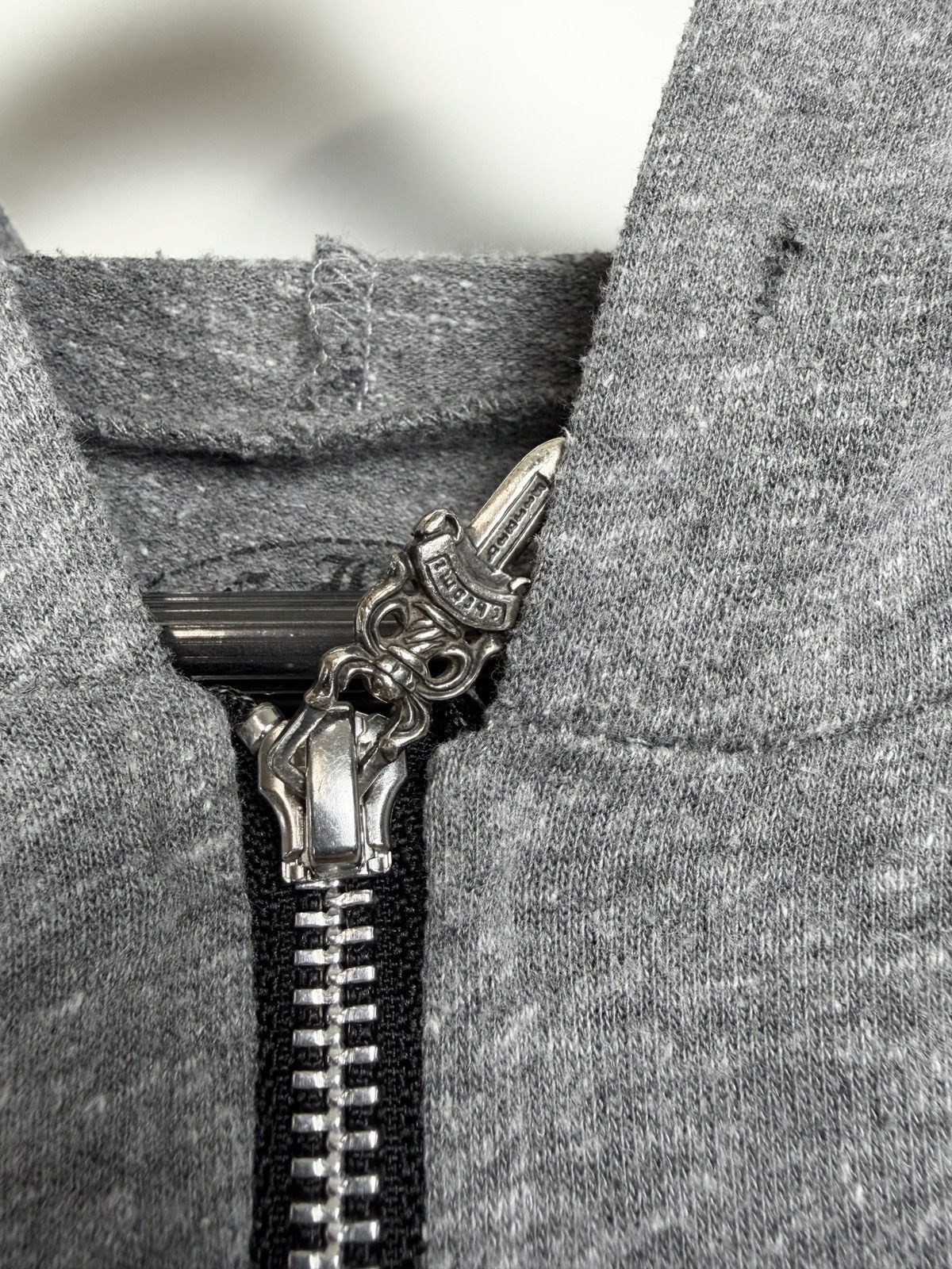 Chrome Hearts Chrome Hearts Fleur Logo Silver Dagger Zip Up Hoodie Black Size S / US 4 / IT 40 - 6 Thumbnail