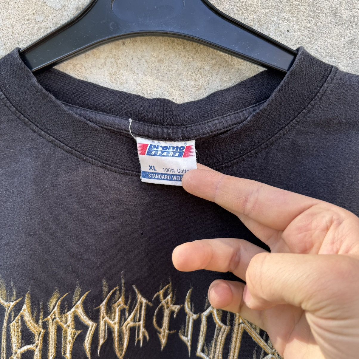 Band Tees Vintage Damnation Polish Thrashed Metal Band Tee Washed Size US L / EU 52-54 / 3 - 5 Thumbnail