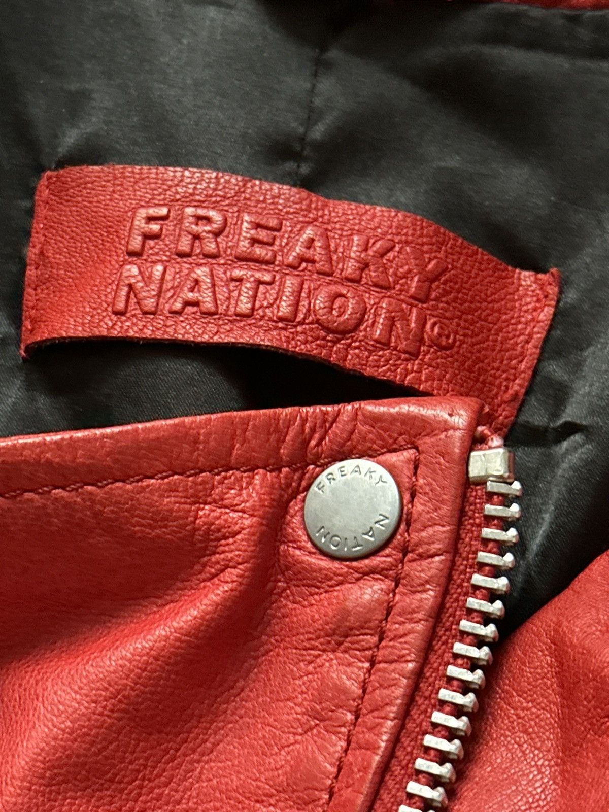 Japanese Brand Freaky Nation vintage glamour gothic leather jacket Size M / US 6-8 / IT 42-44 - 11 Thumbnail
