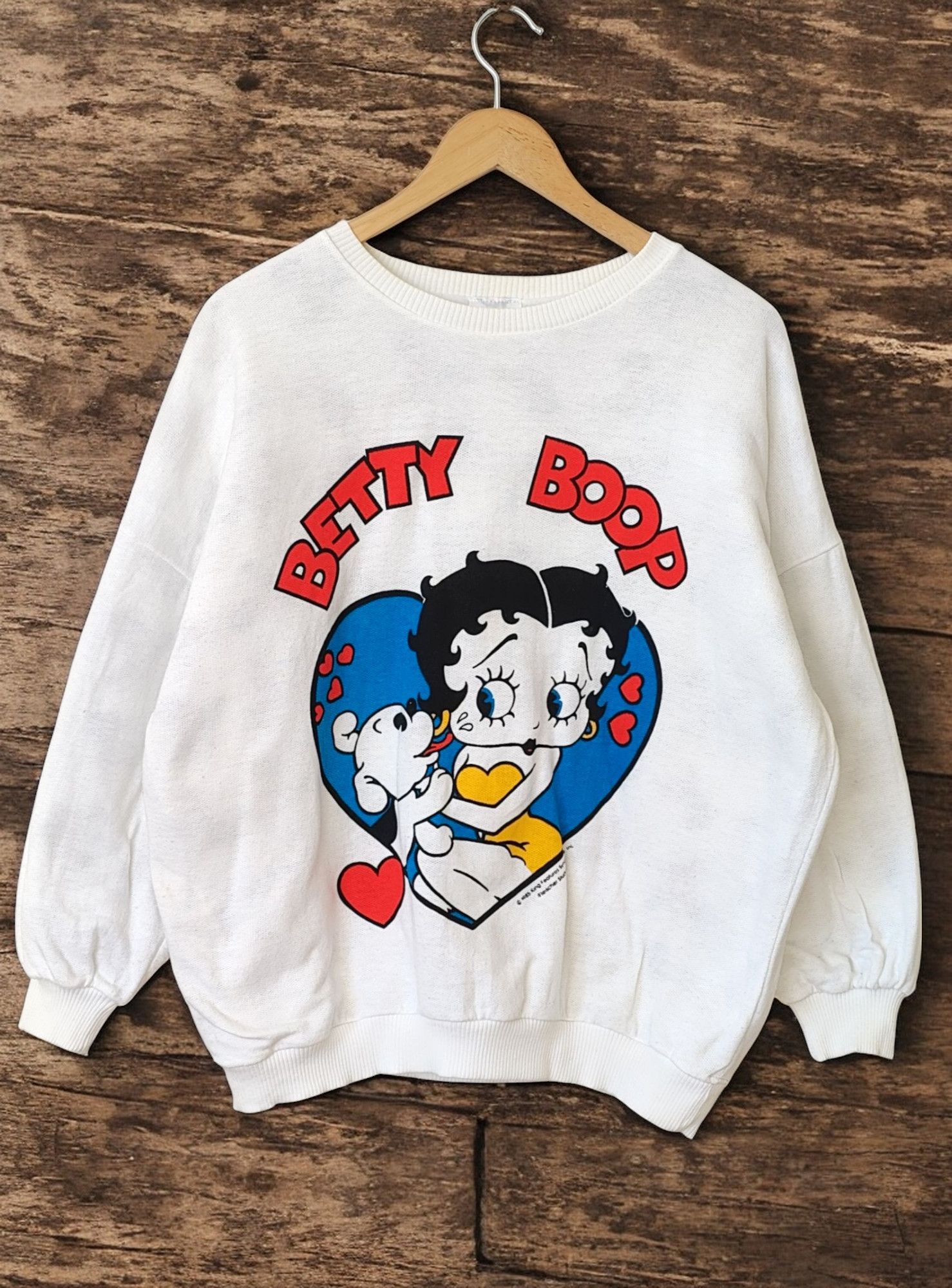 Vintage RARE Betty Boop 1985 Reversible AOP Vintage Sweatshirt Size US M / EU 48-50 / 2 - 1 Thumbnail