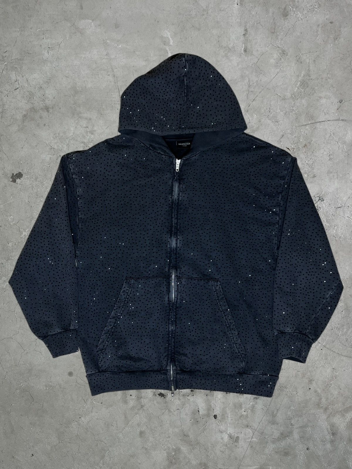 Balenciaga Balenciaga Crystal Rhinestone Hoodie Size US S / EU 44-46 / 1 - 1 Thumbnail