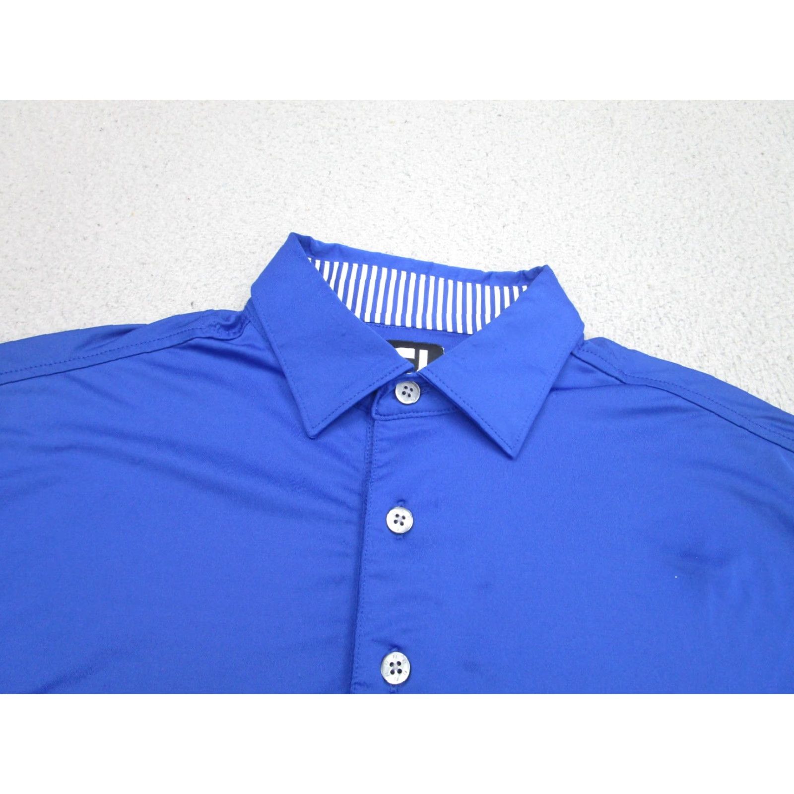 Footjoy FootJoy Polo Shirt Mens M Blue Performance Golf Stretch Short Sleeve Shirt Size US M / EU 48-50 / 2 - 3 Thumbnail
