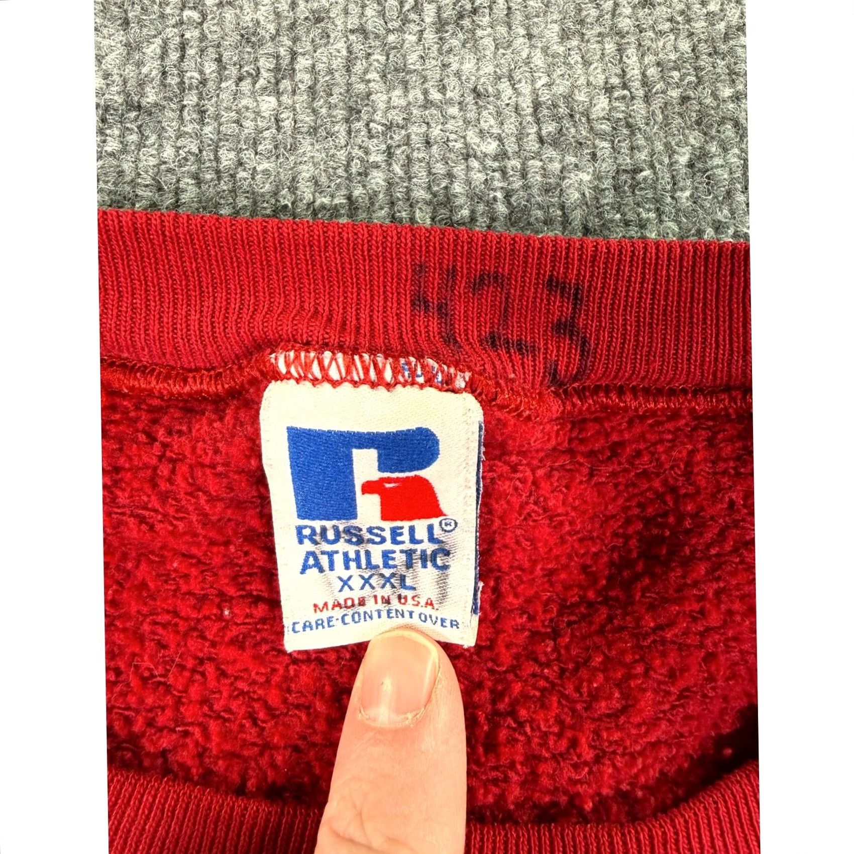 Russell Athletic VINTAGE Russell Athletic Arkansas Razorbacks Sweatshirt Mens 3XL Red USA 90s Size US XXL / EU 58 / 5 - 6 Thumbnail