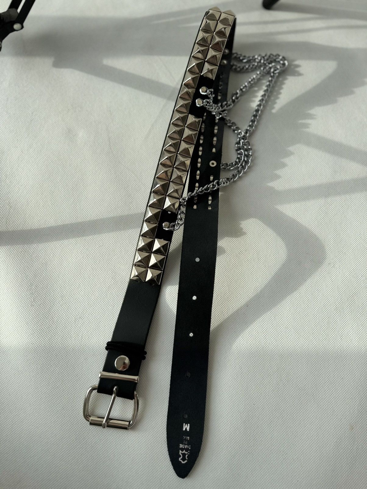 Hysteric Glamour × Japanese Brand Vintage Belts Y2K Rhinestones Punk leather belt Japanese Size ONE SIZE - 5 Thumbnail