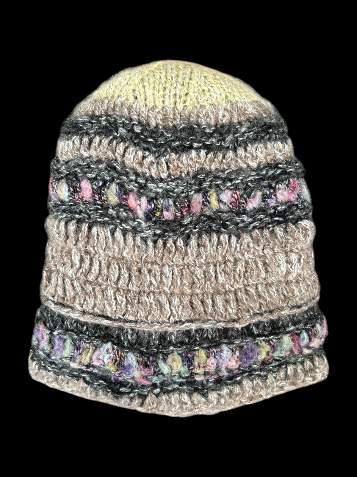 Japanese Brand × Kapital × Vintage Crochet Knitted Handmade Beanie Hats Size ONE SIZE - 1 Thumbnail