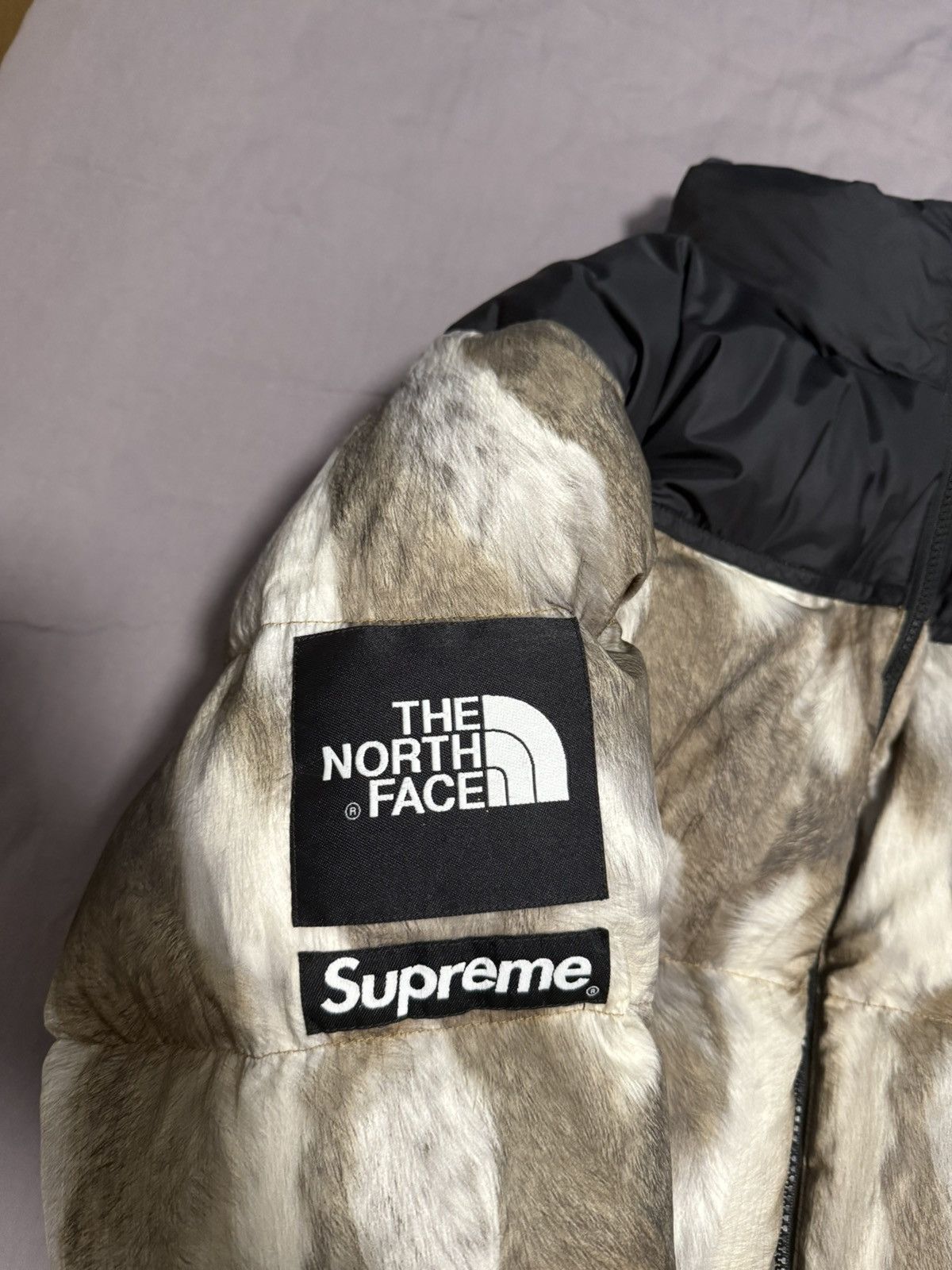 The North Face Supreme tnf North face Fur print nuptse jacket Size US M / EU 48-50 / 2 - 2 Thumbnail