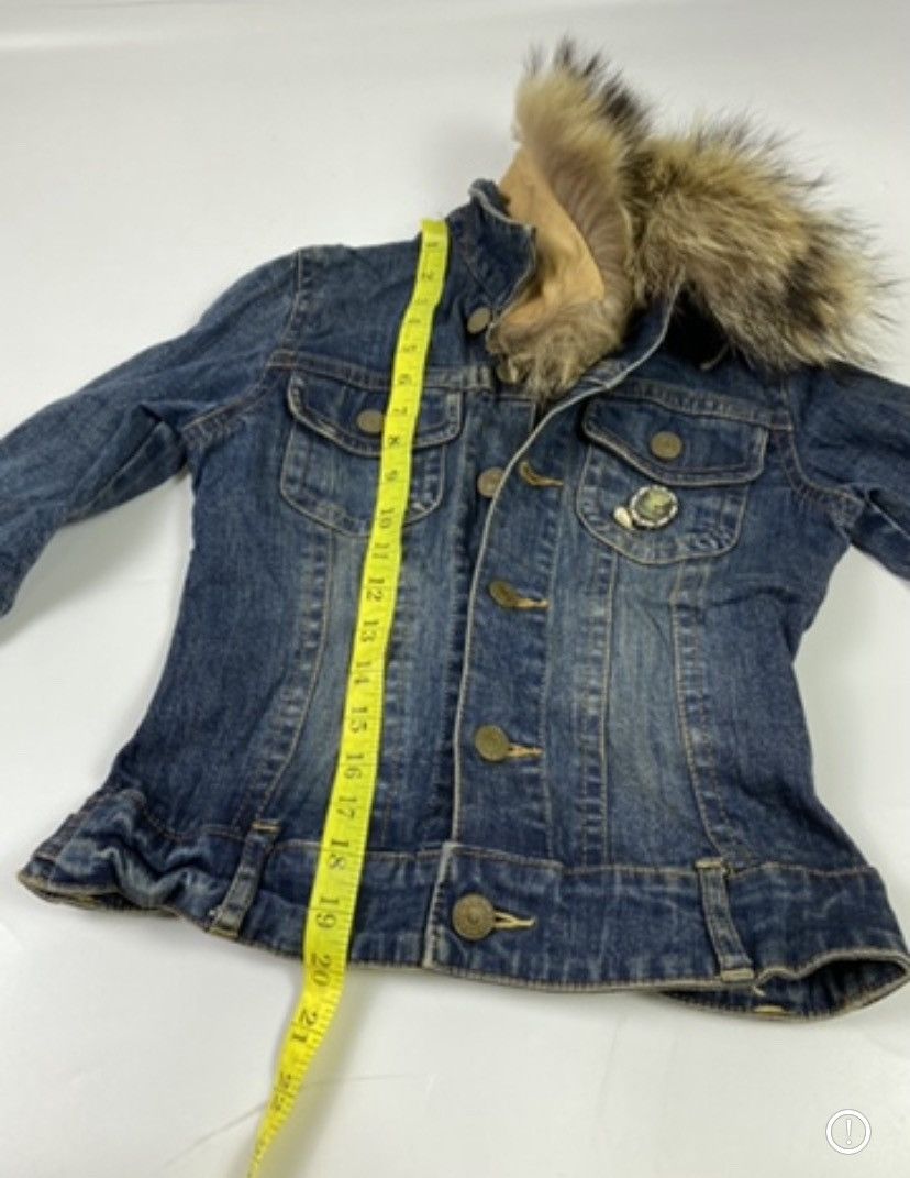 GOSTAR DE FUGA × If Six Was Nine × Japanese Brand faux fur denim jacket boxy og cross japanese vkei style Size US S / EU 44-46 / 1 - 9 Thumbnail