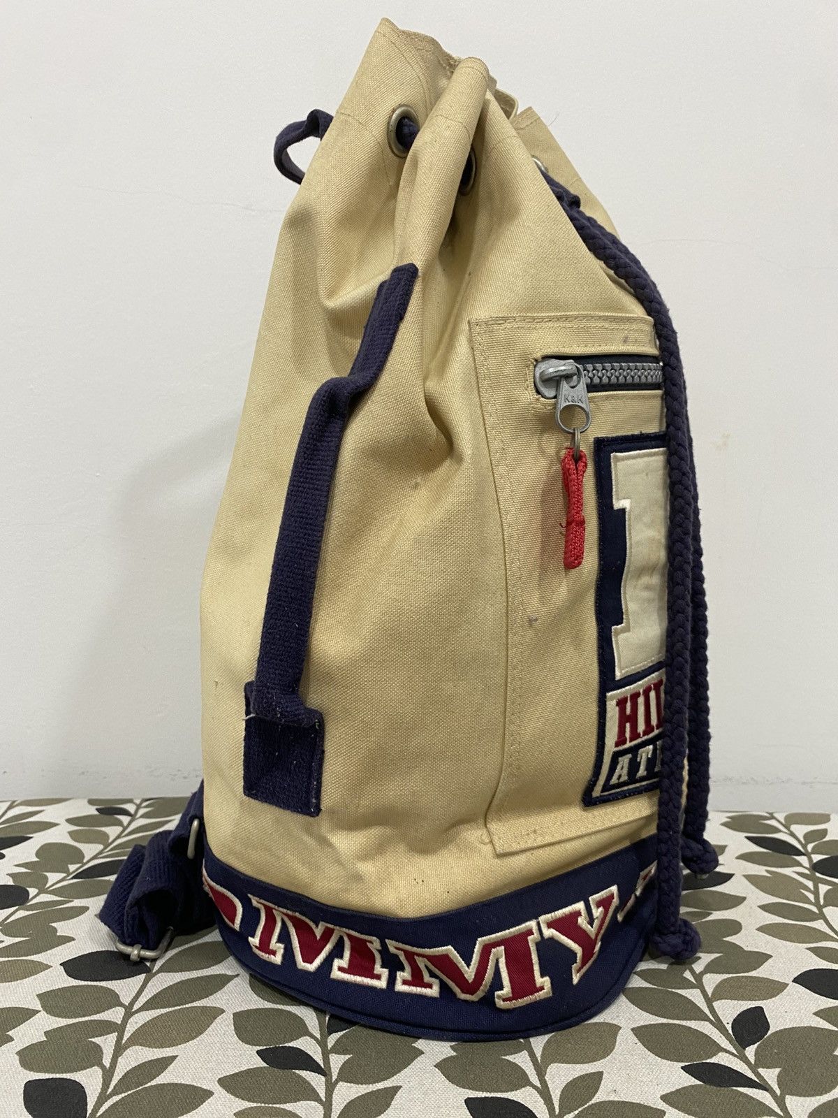 Designer × Tommy Hilfiger × Vintage TOMMY HILFIGER VTG EMBROIDED RUCKSACK BACKPACK BAG Size ONE SIZE - 3 Thumbnail
