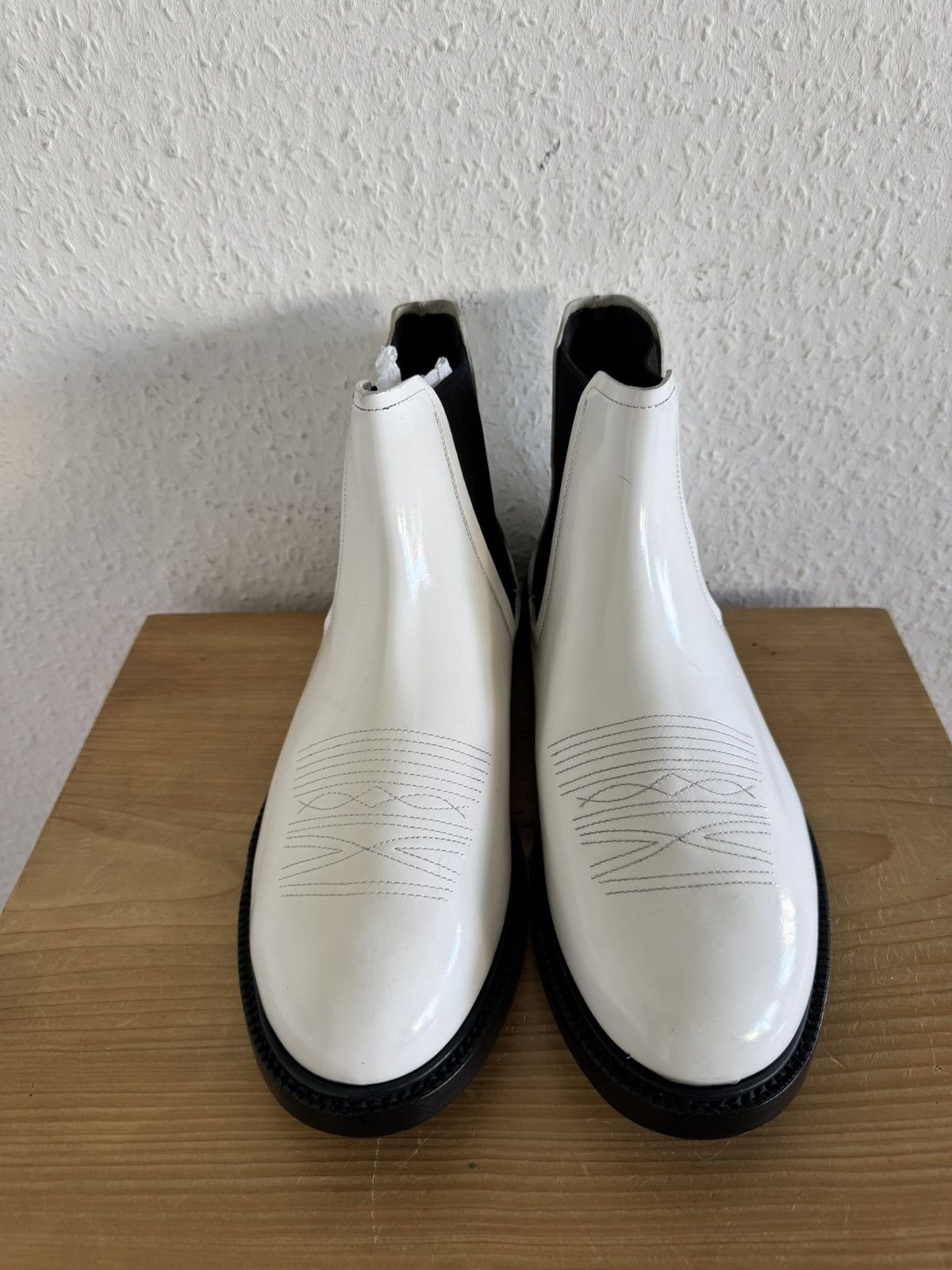 Calvin Klein 205W39NYC Chelsea Boots White Size US 8 / EU 41 - 3 Thumbnail