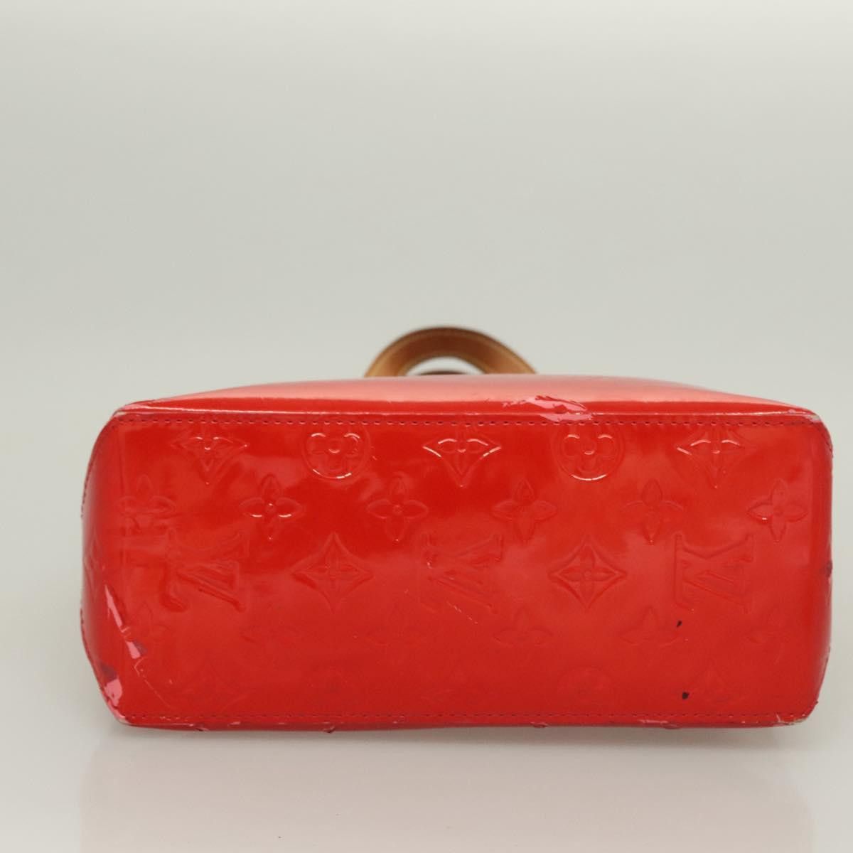Louis Vuitton LOUIS VUITTON Monogram Vernis Reade PM Hand Bag Red Rouge Size ONE SIZE - 9 Thumbnail