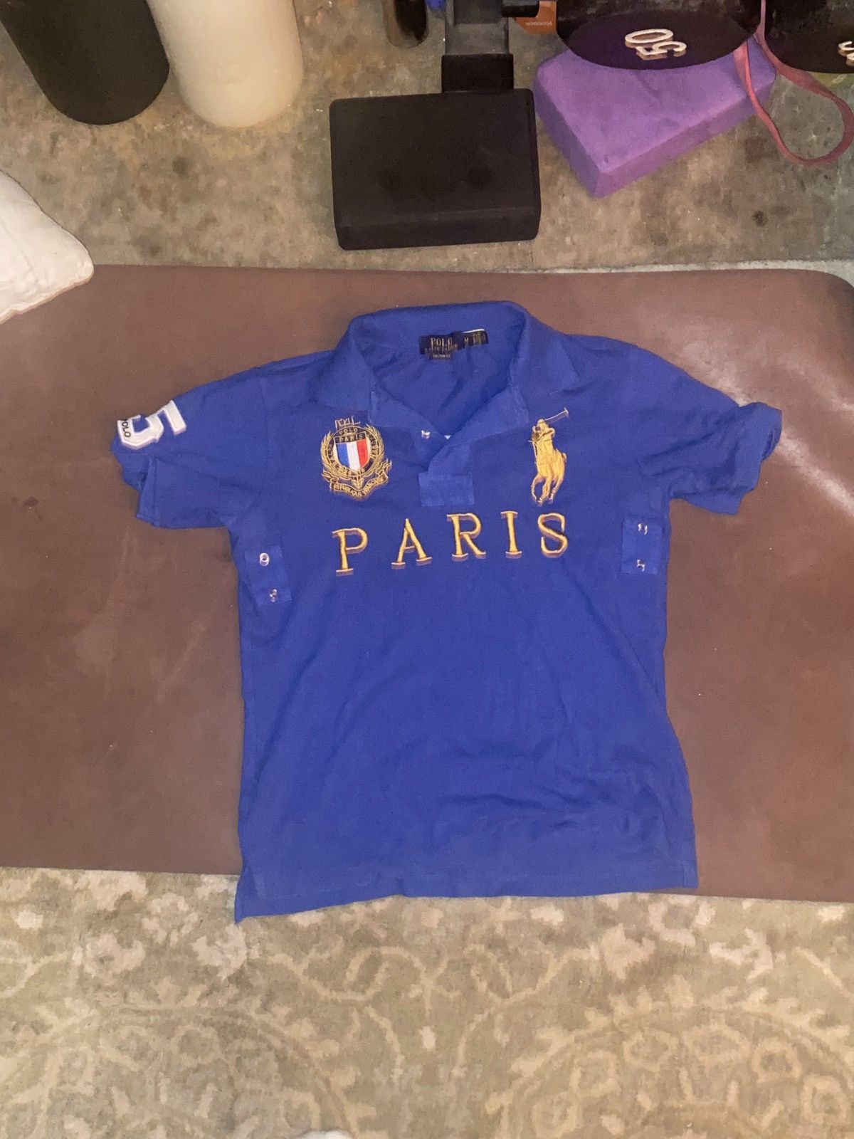 トップス Polo Ralph Lauren Chief Keef Blue France Polo Ralph Lauren Polo Shirt Paris Blue France # 5 Chief