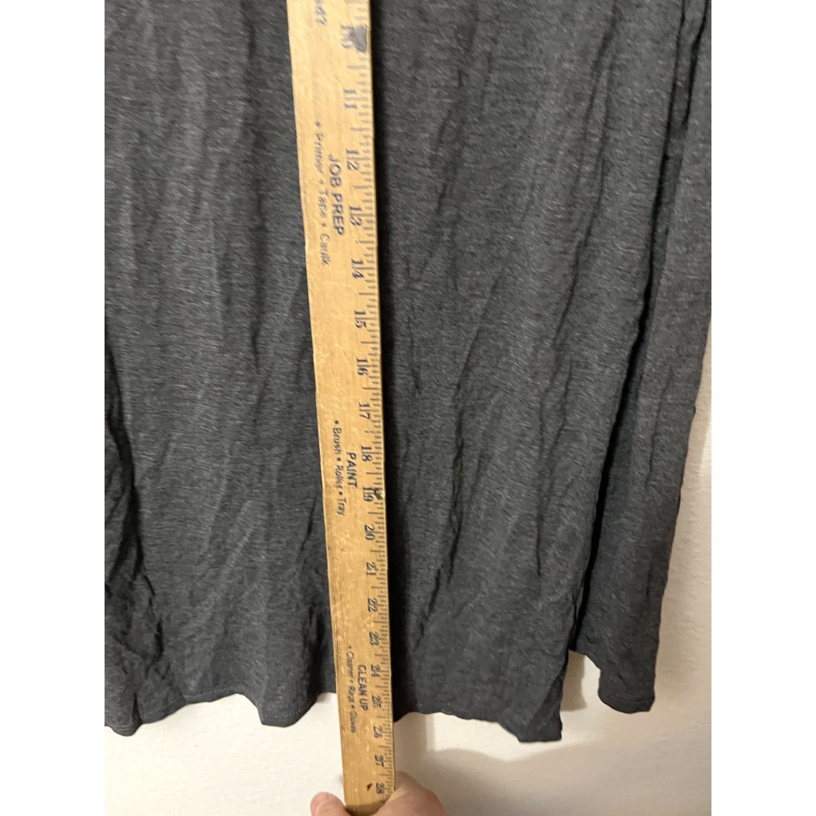 Gap Gap Women's Sweater Long Sleeve Gray Viscose Scoop Neck Pullover, Size M, Stretch, Regular Fit Size M / US 6-8 / IT 42-44 - 5 Thumbnail