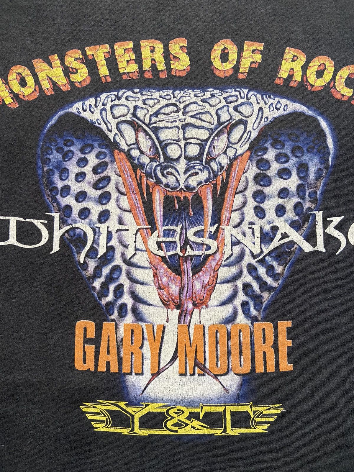 Band Tees × Vintage Vintage 2003 Whitesnake Faded Band Tour T Shirt XL Size US XL / EU 56 / 4 - 2 Thumbnail