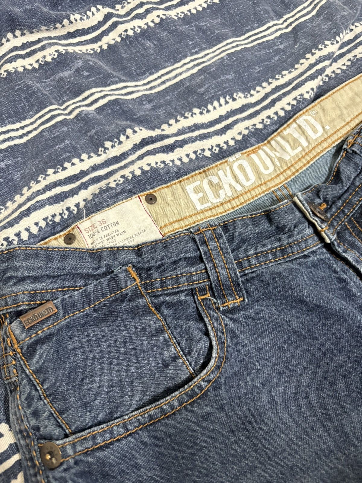 Ecko Unltd. Embroidered ecko united denim 36x36 Size US 36 / EU 52 - 4 Thumbnail