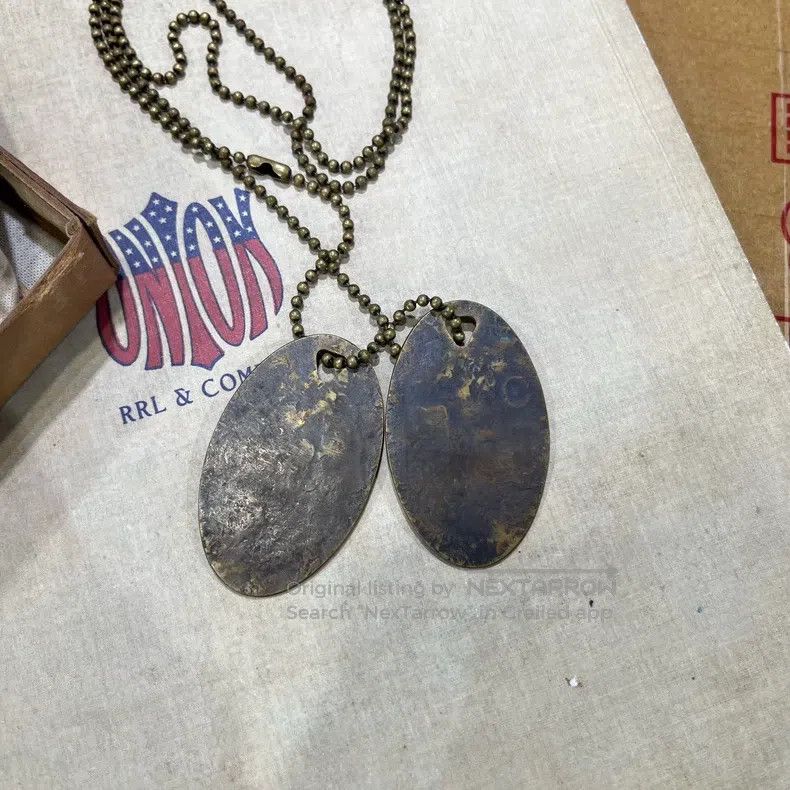 RRL Ralph Lauren RRL Ralph Lauren Military Dog Tag Necklace Size ONE SIZE - 3 Thumbnail