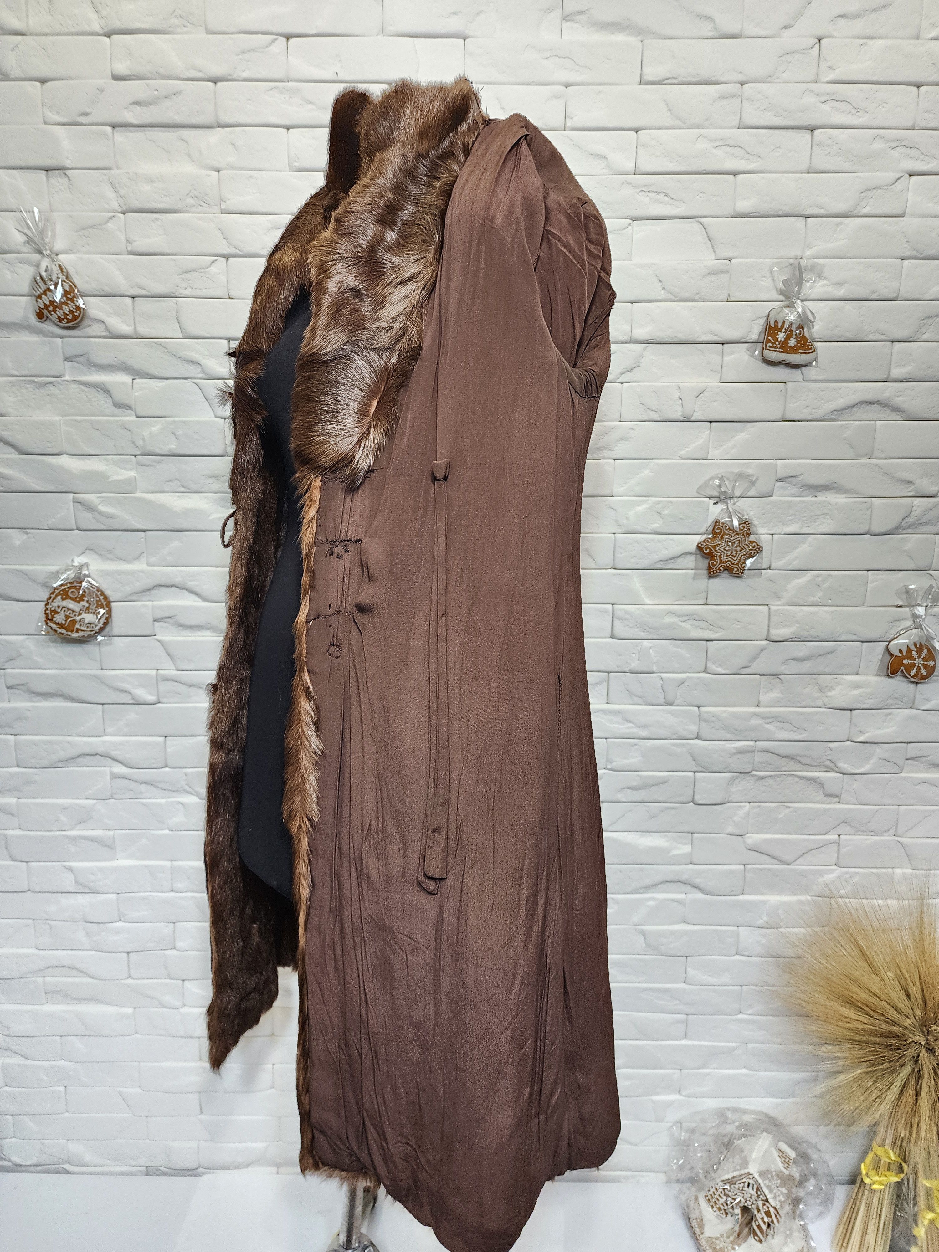 Furla Brown Goat Fur Coat - Women's Vintage Fur Size M / US 6-8 / IT 42-44 - 10 Thumbnail