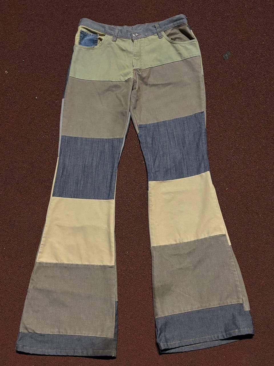 Levi's Vintage Clothing Levi’s 610 Vintage Patchwork Flare Jeans Size US 44 / EU 60 - 1 Thumbnail