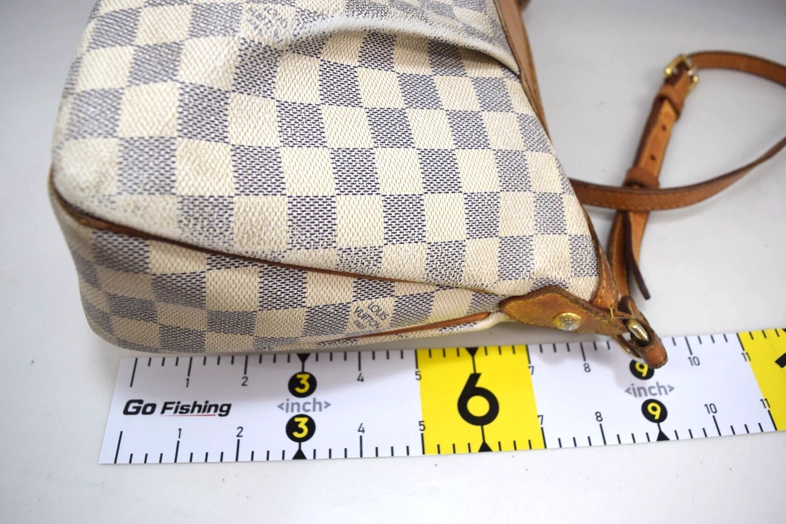 Louis Vuitton Louis Vuitton Siracusa PM Crossbody Bag Azur Canvas N41113 Size ONE SIZE - 8 Thumbnail