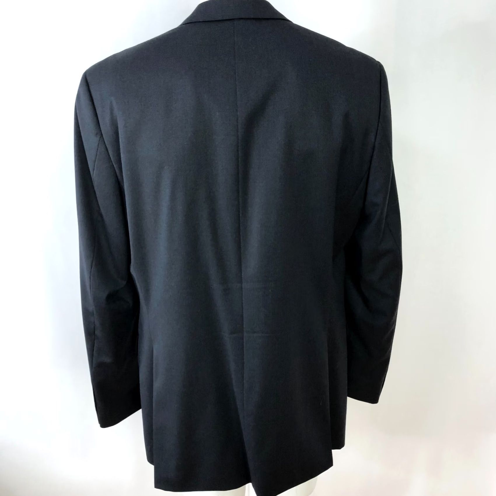 Hugo Boss Hugo Boss Blazer Jacket Mens 42L Wool Gray Notch Long 2-Button Single-Breasted Movie Pasolini Style Runtime: N/A Size 42R - 3 Thumbnail