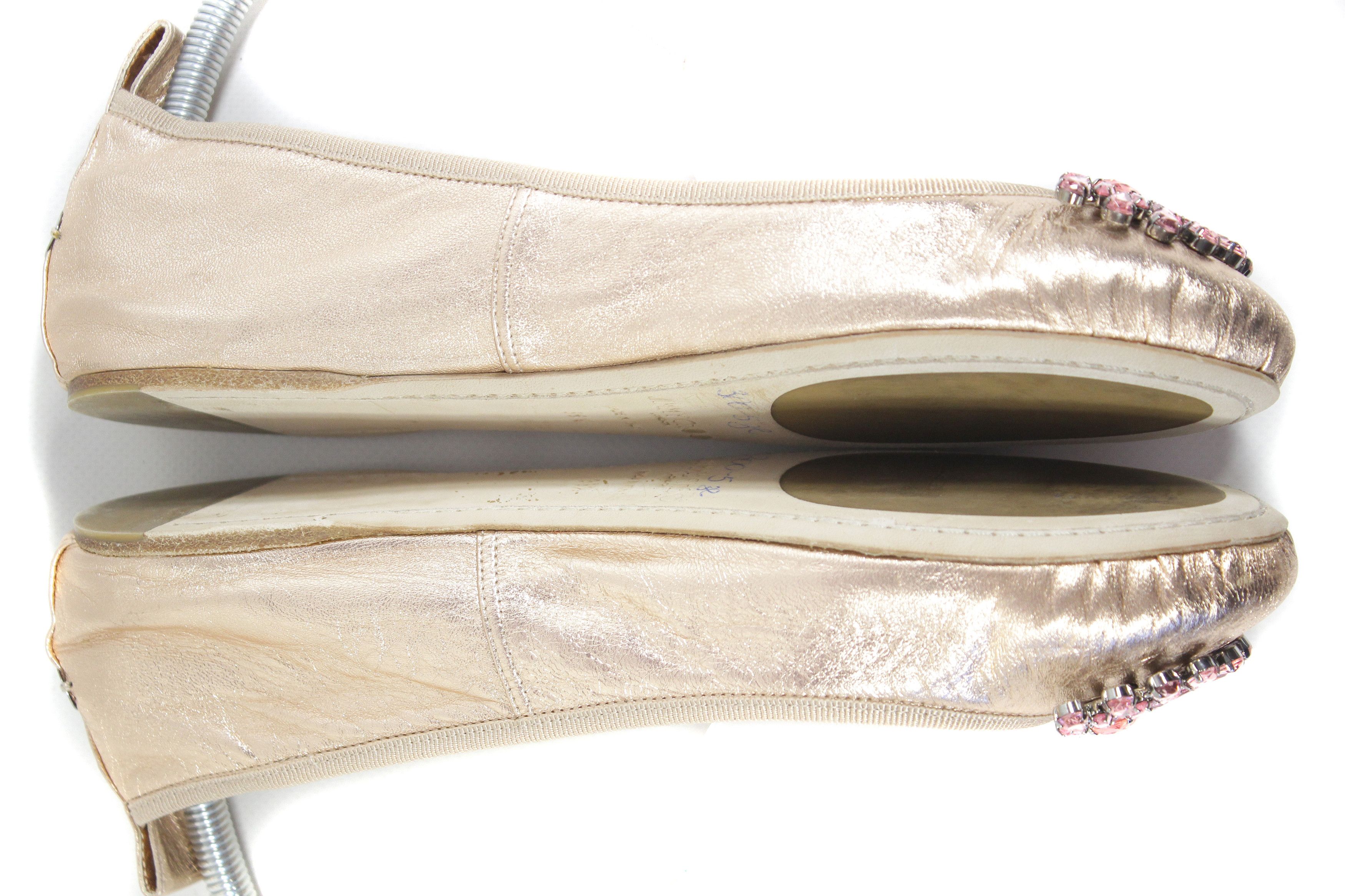 Jimmy Choo Rocks Leather Ballet Vintage Y2K Size US 9.5 / IT 39.5 - 5 Thumbnail