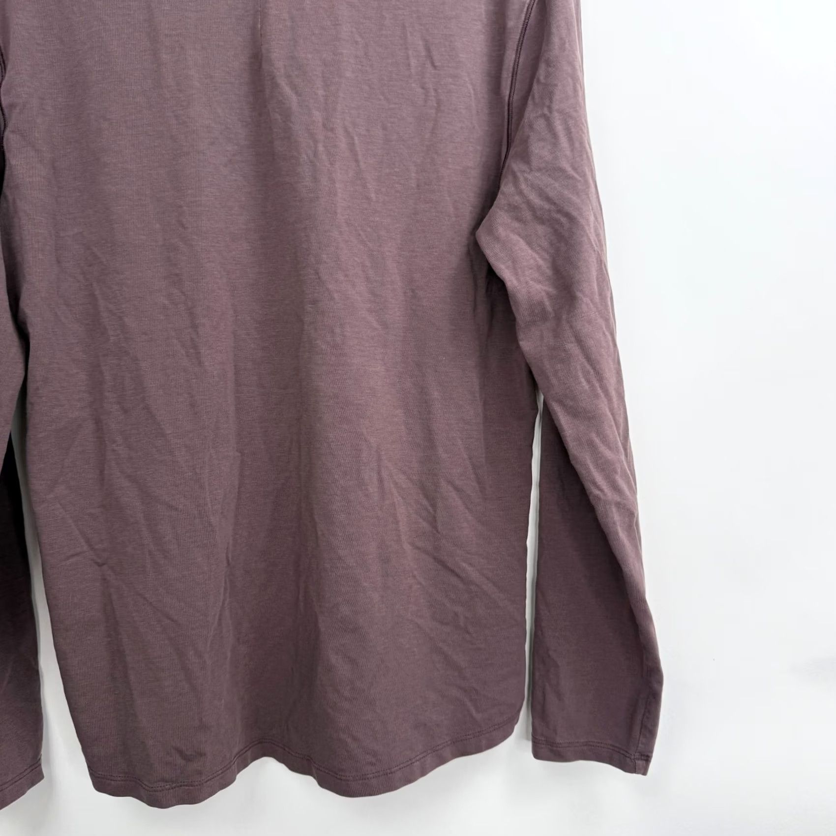 Lululemon Lululemon Henley Shirt Mens M Long Sleeve Brown Lightweight Modal Blend Shirt Size US M / EU 48-50 / 2 - 7 Thumbnail