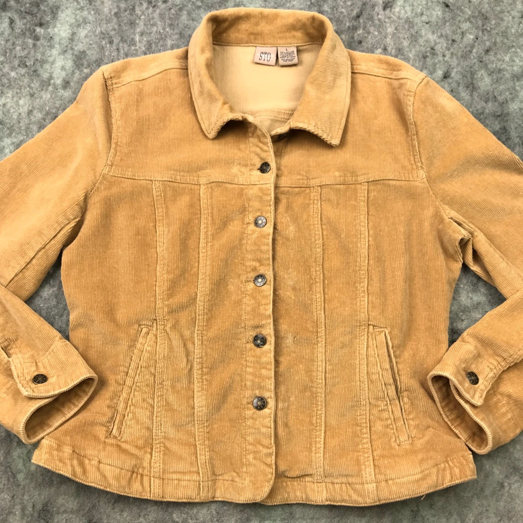 Vintage VINTAGE Susquehanna Trail Outfitters Corduroy Jacket Women Large Brown Button Up Adult Ladies Classic Fit Casual Coat 90s? Size L / US 10 / IT 46 - 2 Thumbnail