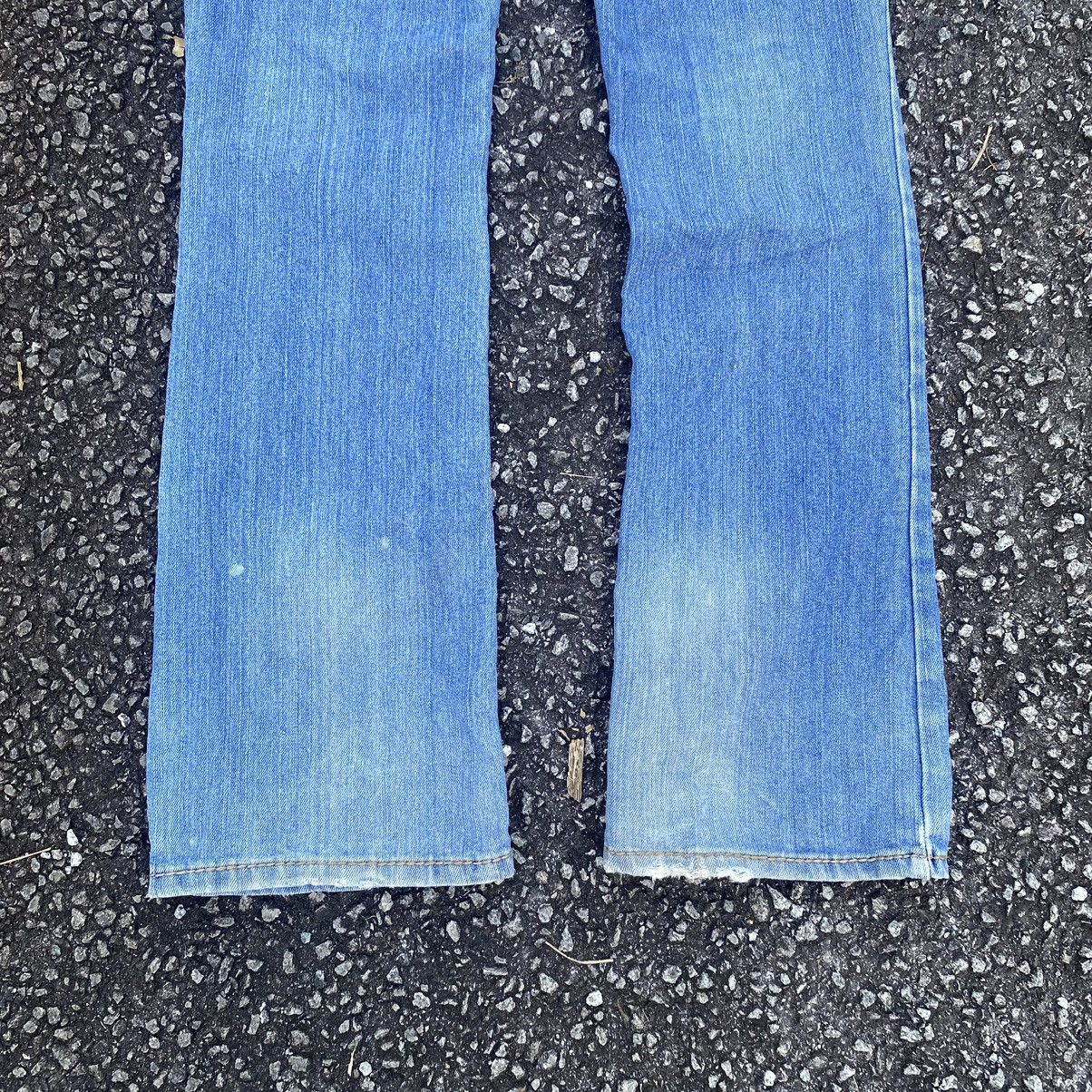Jean × Mossimo × Vintage Vintage Mossimo Light Washed Flare Denim Jeans Size 34" / US 12 / IT 48 - 9 Thumbnail