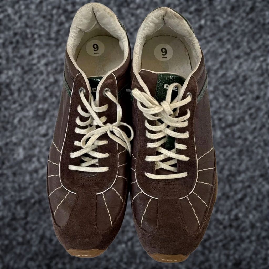 Diesel VINTAGE Diesel Men 9.0US Suede Material Brown Sneakers Luxury Casual Stylish 90s 00s Mens Size US 9 / EU 42 - 1 Thumbnail