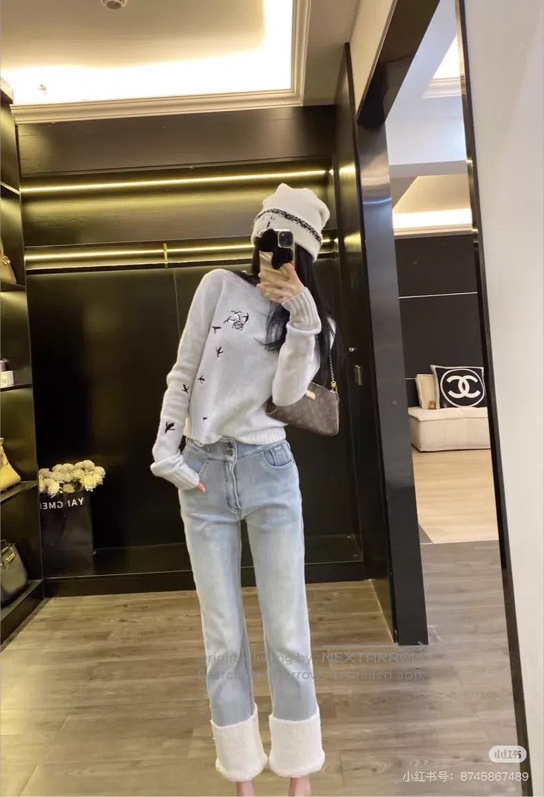 Loewe Loewe Baby Blue Misty Blue Gray Little Penguin Embroidered Size M / US 6-8 / IT 42-44 - 2 Thumbnail