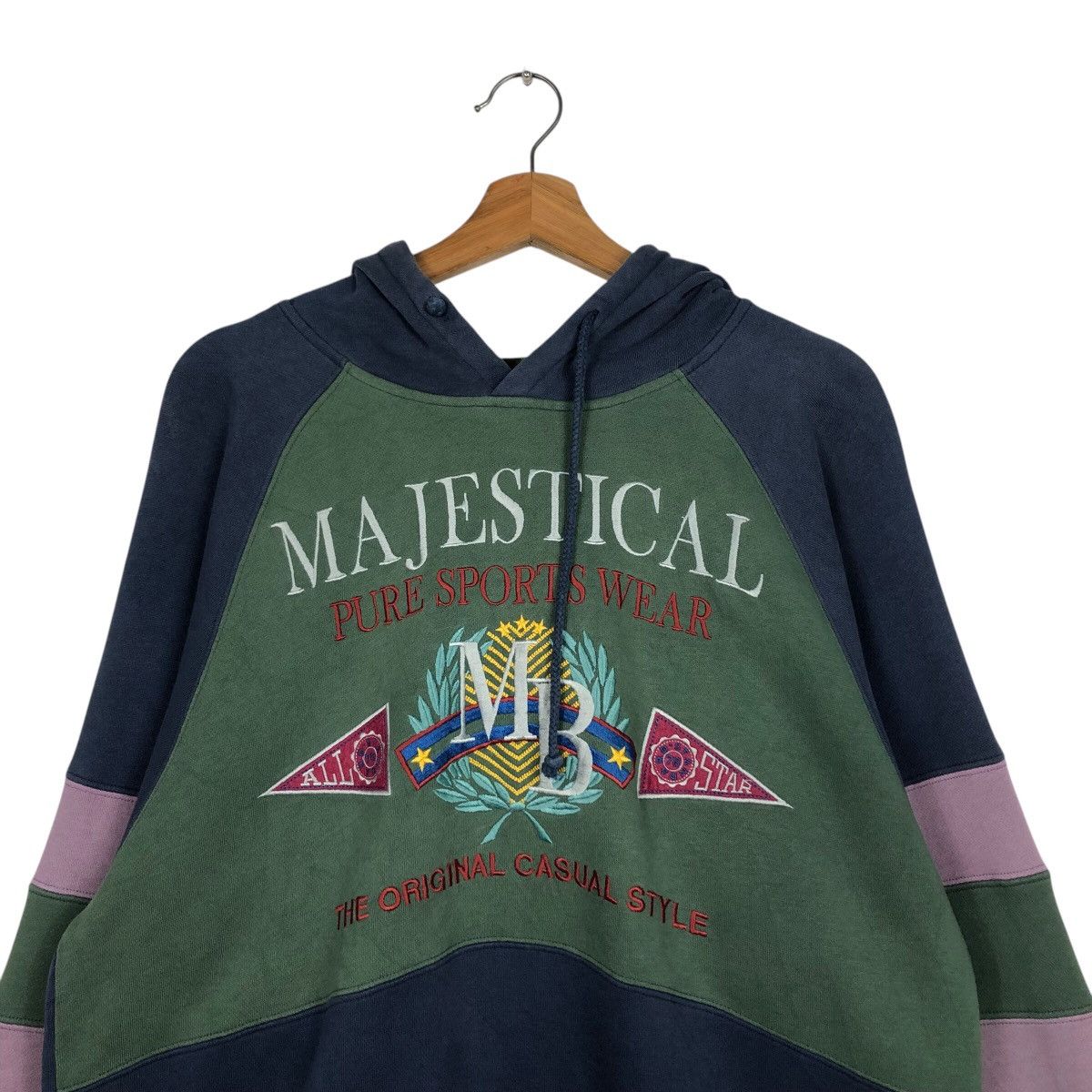 Japanese Brand × Vintage 📌Vintage Sweatshirt Majestical Big Logo Over Print Size US L / EU 52-54 / 3 - 14 Thumbnail