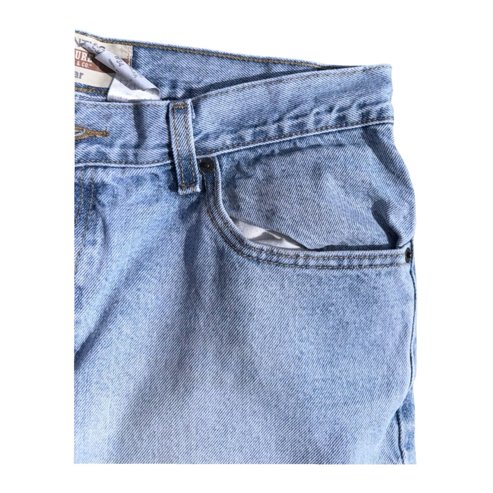 Levi's VINTAGE Levi's Jeans Light Wash Denim 34x30 Men Regular Size 34 Inseam 30 Straight Blue Size US 34 / EU 50 - 6 Thumbnail