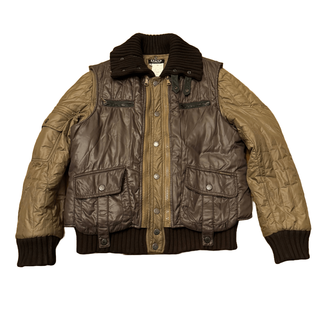 Dolce & Gabbana AW2003 Dolce & Gabbana bondage cargo bomber