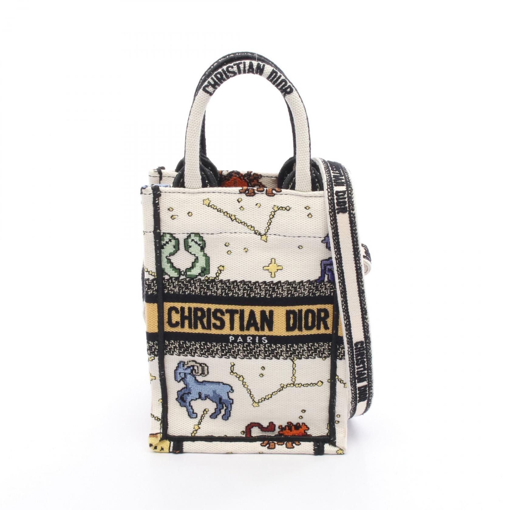 Dior Dior Dior BOOK TOTE Mini Canvas Handbag Textile Tote Bag DUTY FREE for USA Size ONE SIZE - 1 Thumbnail