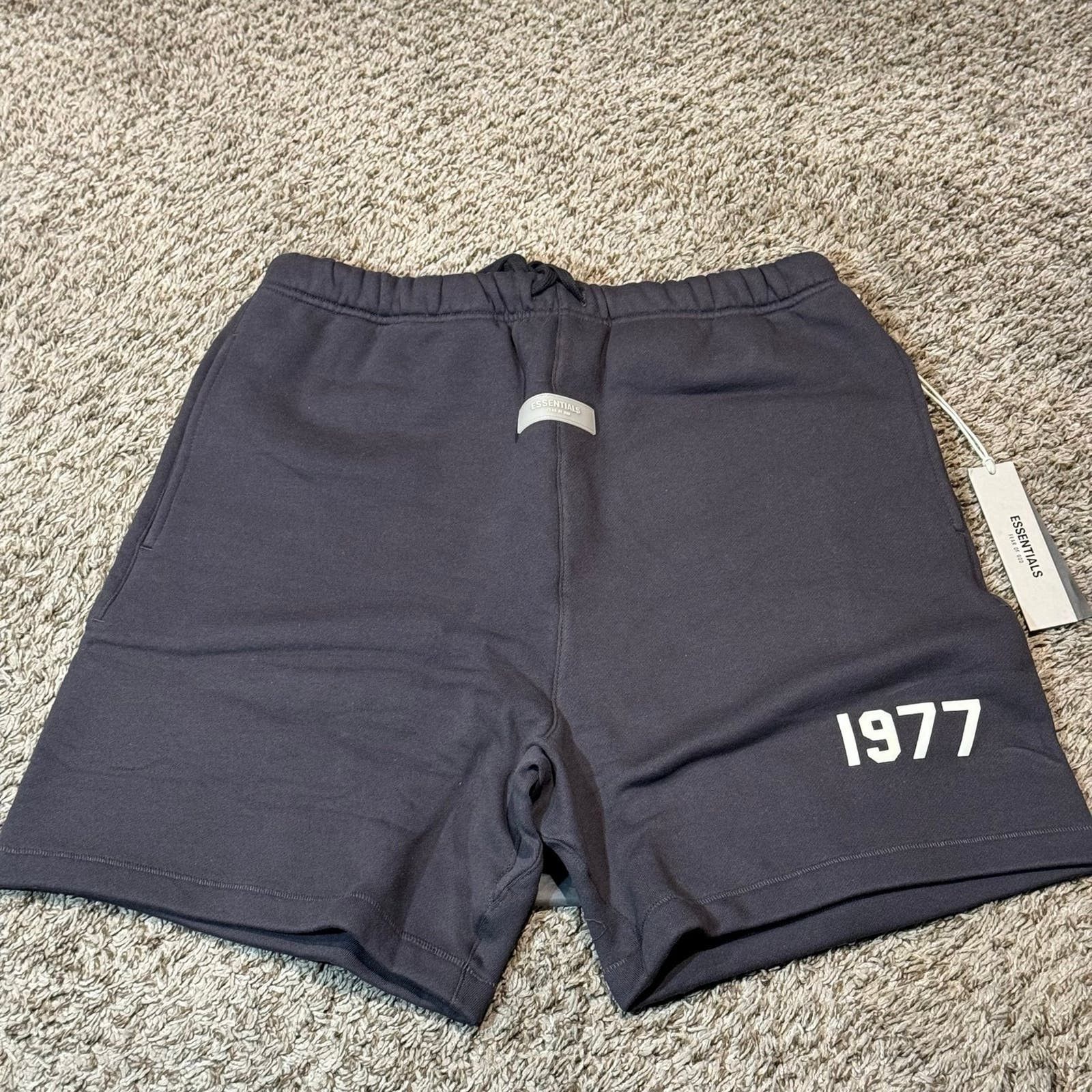 image of Fear Of God Essentials Iron Black 1977 Sweatshort Men Medium (Size 32)