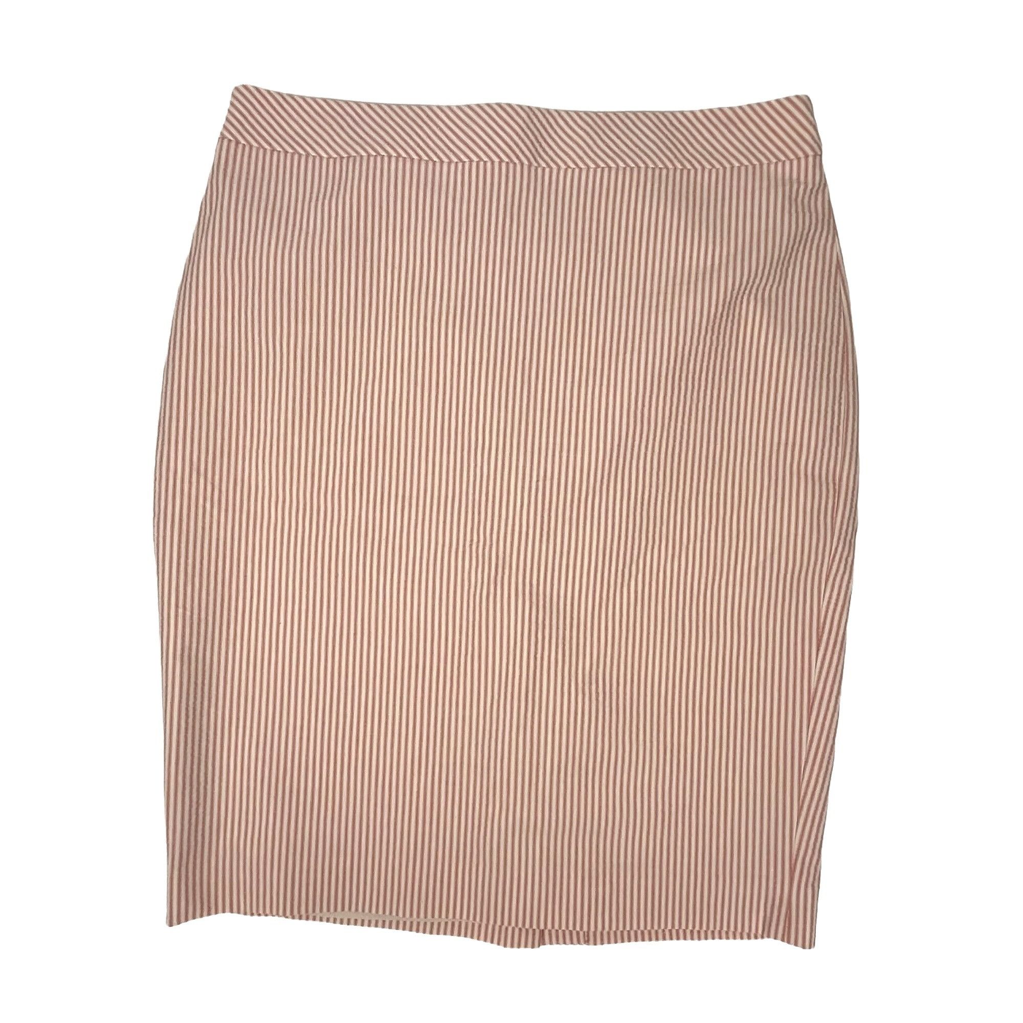 Ann Taylor Ann Taylor Women's Pink Seersucker Pencil Skirt Size 8 Size 30" / US 8 / IT 44 - 1 Thumbnail